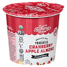 Bakery On Main Organic Probiotic Cranberry Apple Almond Oatmeal Cup