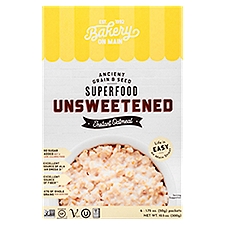 Bakery on Main Instant Oatmeal, Unsweetened, 10.5 Ounce