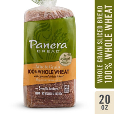Panera Bread Whole Wheat Sliced Bread, 20 oz