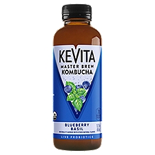 Kevita Live Probiotics Master Brew Kambucha Blueberry Basil 15.2 Fl Oz