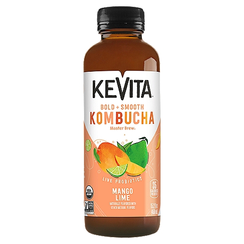 Mango Lime | 15.2 Fluid Ounce

The Kevita family of drinks are certified organic, using only the finest ingredients. We revitalize ourselves, and the planet, from the inside out.