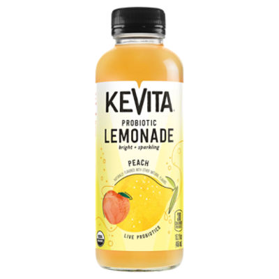 Kevita Live Probiotics Lemonade Peach 15.2 Fl Oz