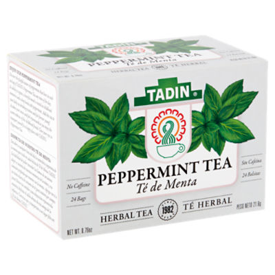 Tadin Peppermint Herbal Tea Bags, 24 count, 0.76 oz