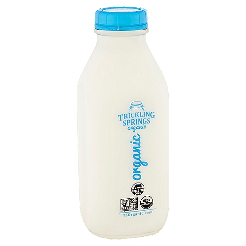 Trickling Springs Organic 2% Reduced Fat Milk, 1 quart