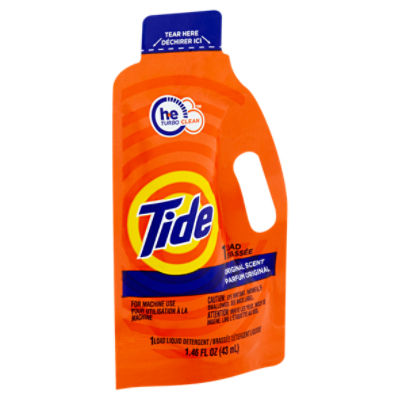 Tide Original Scent Liquid Detergent, 1 load, 1.46 fl oz