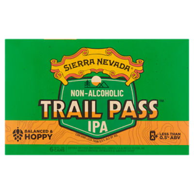 Sierra Nevada Trail Pass Non-Alcoholic IPA, 12 fl oz, 6 count