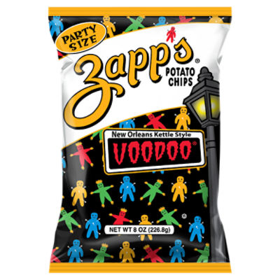 8 oz Zapp's Voodoo New Orleans Kettle Style Potato Chips, 8 Ounce