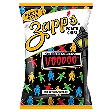 Zapp's Voodoo New Orleans Kettle Style, Potato Chips, 8 Ounce