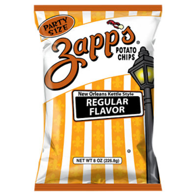 8 oz Zapp's Regular Flavor New Orleans Kettle Style Potato Chips