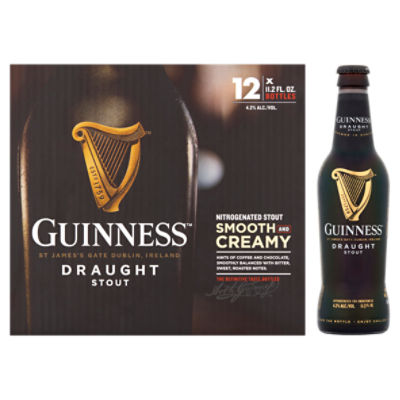 Guinness Draught Stout Beer, 11.2 fl oz, 12 count