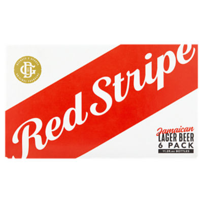 Red Stripe Jamaican Lager Beer, 6 count, 11.2 fl oz