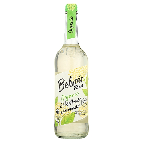 Belvoir Farm Organic Elderflower & Lemonade Sparkling Soft Drink, 25.4 fl oz