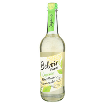 Belvoir Farm Organic Elderflower & Lemonade Sparkling Soft Drink, 25.4 fl oz