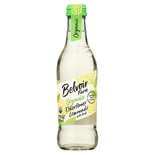 Belvoir Farm Organic Elderflower Lemonade Soft Drink, 8.4 fl oz