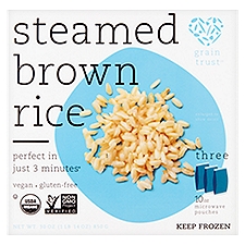 Grain Trust Steamed Brown Rice, 10 oz, 3 count