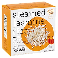 Grain Trust Steamed, Jasmine Rice, 30 Ounce
