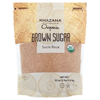 Khazana Organic Brown Sugar, 32 oz
