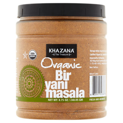 Khazana Organic Biryani Masala, 8.75 oz