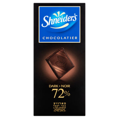 Shneider's Chocolatier 72% Dark Chocolate, 3.5 oz