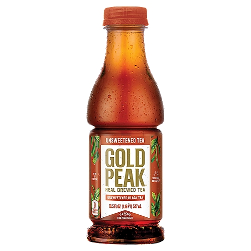 Gold Peak Unsweetened Real Brewed Black Tea, 18.5 fl oz