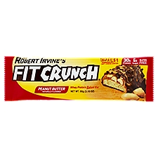 Chef Robert Irvine's FITCRUNCH Peanut Butter Whey Protein Baked Bar, 3.10 oz, 0.98 Ounce