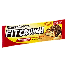 Chef Robert Irvine's FITCRUNCH Whey Protein Baked Bar, Peanut Butter, 0.98 Ounce