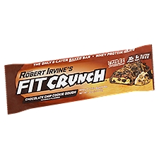 Chef Robert Irvine's Whey Protein Baked Bar Chocolate Chip Cookie Dough, 3.1 Ounce