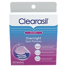 Clearasil Ultra Overnight Spot Patches, 18 count