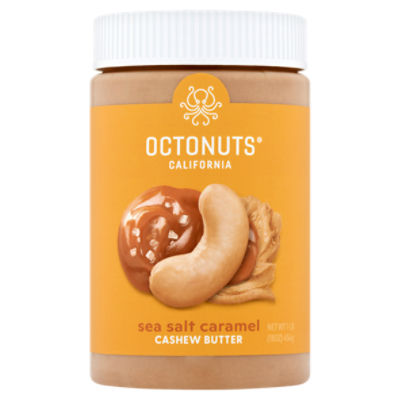 Octonuts California Sea Salt Caramel Cashew Butter, 16 oz