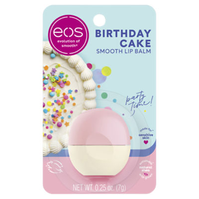 eos Birthday Cake Smooth Lip Balm, 0.25 oz