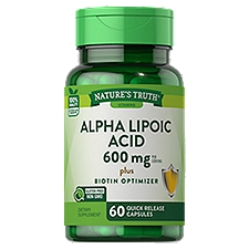 Nature's Truth Alpha Lipoic Acid 600 mg plus Biotin Optimizer