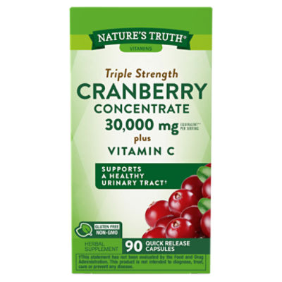 Nature's Truth Triple Strength Cranberry Concentrate 30,000 mg plus Vitamin C