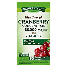 Nature's Truth Triple Strength Cranberry Concentrate 30,000 mg plus Vitamin C
