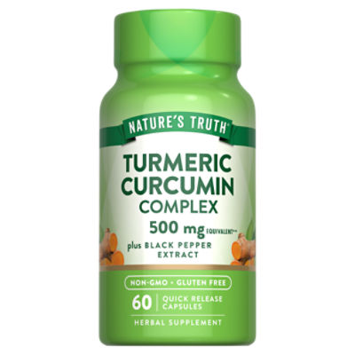 Nature's Truth Turmeric Curcumin Complex Herbal Supplement, 500 mg, 60 count