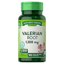 Nature's Truth Vitamins Valerian Root Herbal Supplement, 1200 mg, 90 count