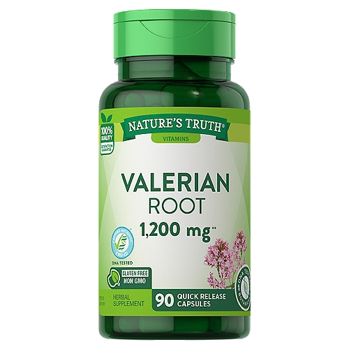Nature's Truth Vitamins Valerian Root Herbal Supplement, 1200 mg, 90 count