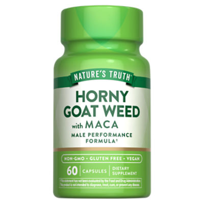 Nature's Truth Horny Goat Weed with Maca Dietary Supplement, 60 count