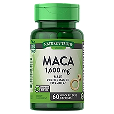 Nature's Truth Vitamins Maca 1600 mg, Quick Release Capsules, 60 Each