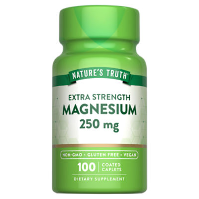 Nature's Truth Extra Strength Magnesium Dietary Supplement, 250 mg, 100 count