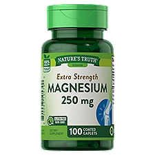Nature's Truth Vitamins Magnesium Coated Caplets, 250 mg, 100 count
