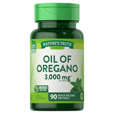 Nature's Truth Vitamins Oil of Oregano Herbal Supplement, 3,000 mg, 90 count
