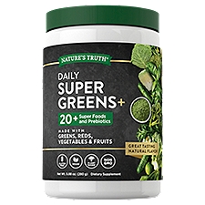 Nature's Truth Daily Super Greens+ Dietary Supplement, 9.88 oz