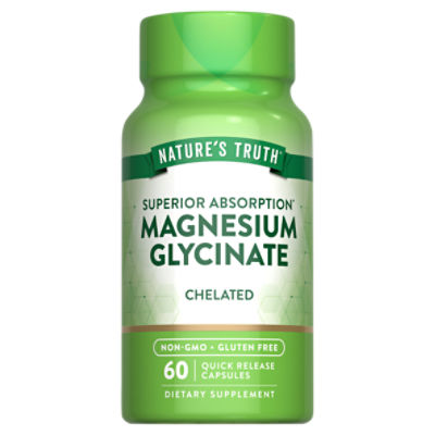 Nature's Truth Magnesium Glycinate Chelated Dietary Supplement, 60 count