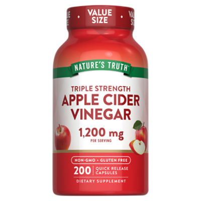 Nature's Truth Triple Strength Apple Cider Vinegar 1,200 mg ShopRite