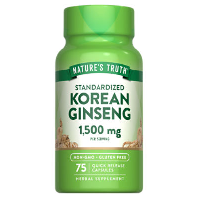 Nature's Truth Standardized Korean Ginseng 500 mg