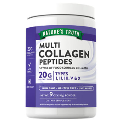 Nature's Truth Multi Collagen Peptides Powder Dietary Supplement, 9 oz