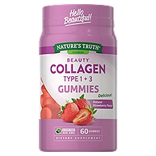 NATURES TRUTH Beauty Collagen Types 1 &  3 Gummies, 60 Each