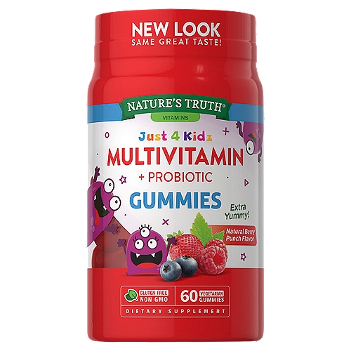 Nature's Truth Just 4 Kidz Multivitamin + Probiotic Gummies