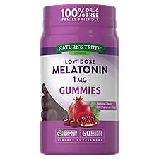 Nature's Truth Low Dose Melatonin 1 mg, Gummies, 60 Each