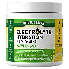 Nature's Truth Electrolyte Hydration + B Vitamins Powder Mix Dietary Supplement, 4.3 oz